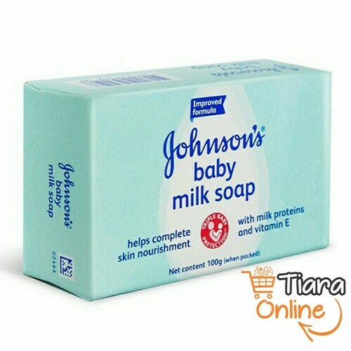 JOHNSONS MILK + RICE BABY SOAP : 100 GR 