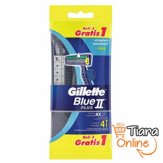 GILLETTE - BLUE II PLUS : 3+1'S 