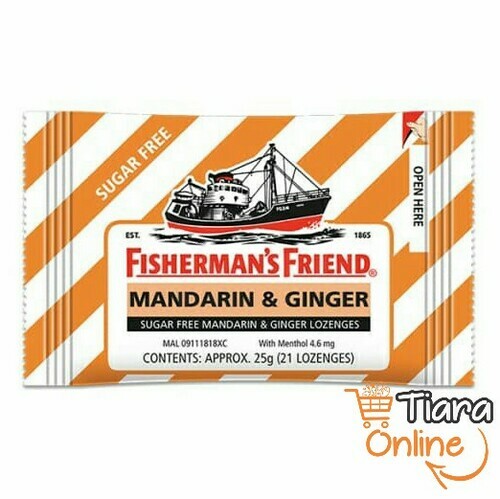 FISHERMANS FRIEND MANDARIN & GINGER : 25 GR 