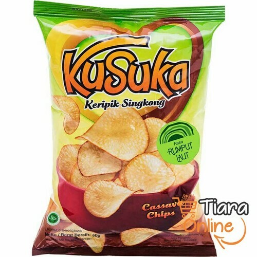 KUSUKA - KRIPIK SINGKONG RUMPUT LAUT : 60 GR 