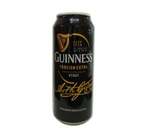 GUINNES -S STOUT CAN : 500 ML 