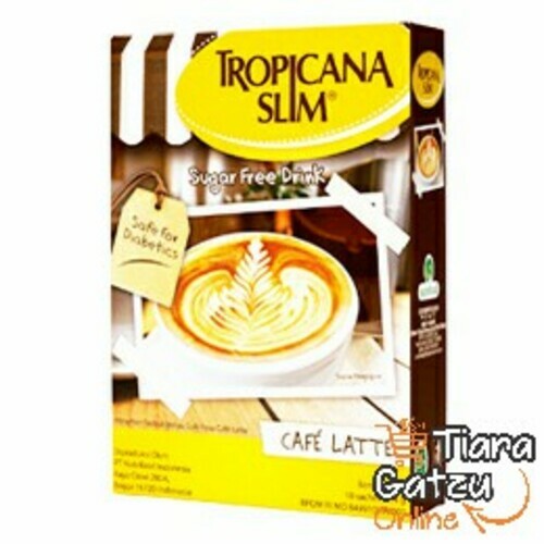 TROPICANA SLIM - SUGAR FREE CAFFE LATE : 10X14 GR 