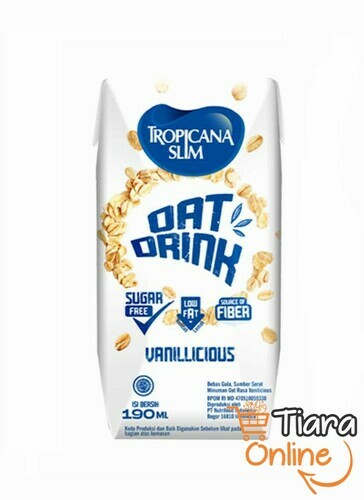 TROPICANA SLIM - OAT DRINK VANILLACIOUS : 190 ML 