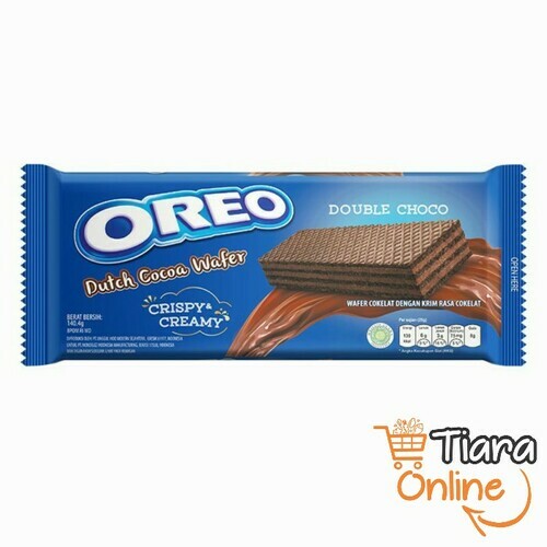 OREO - WAFER DOUBLE CHOCO : 140.4 GR 