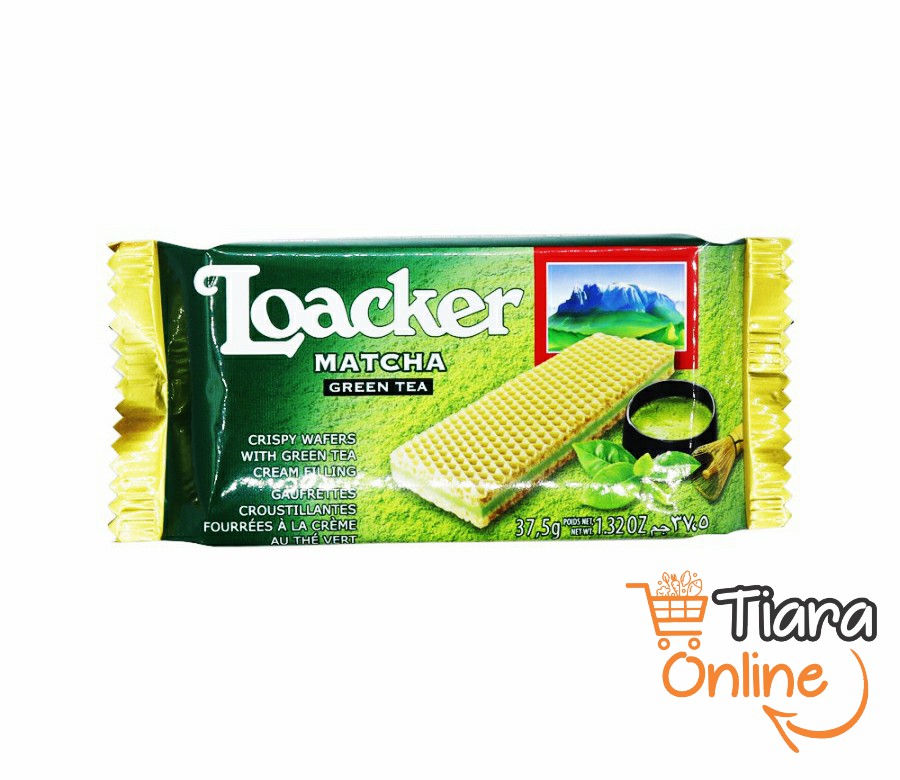 LOACKER - MATCHA GREEN TEA : 37.5 GR 