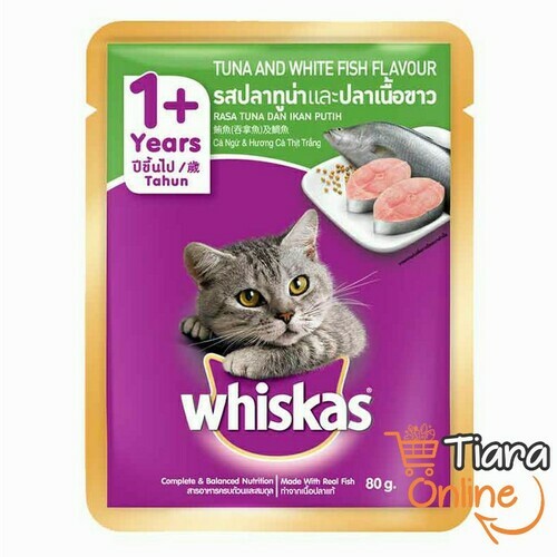 WHISKAS - TUNA & WHITE FISH : 85 GR 