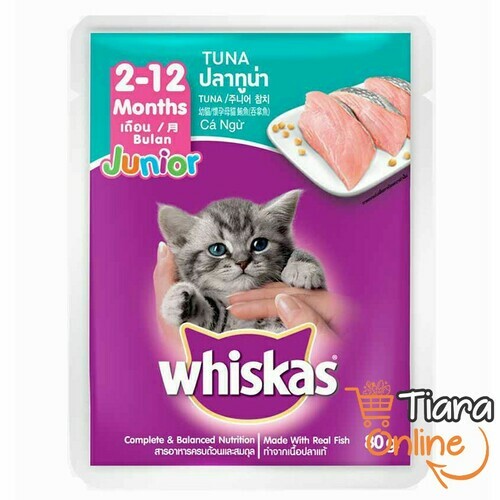 WHISKAS - JUNIOR TUNA : 80 GR 