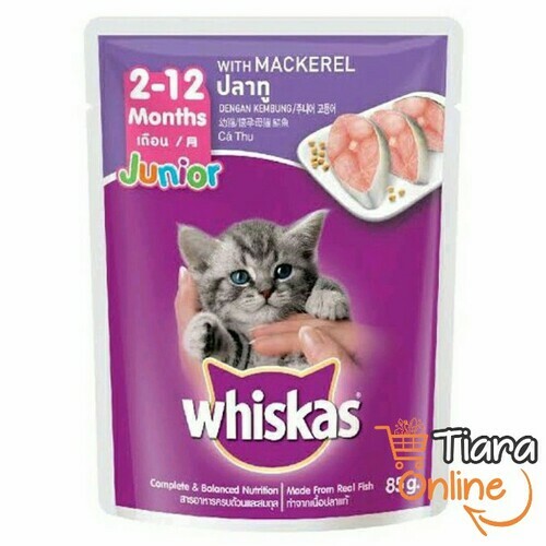 WHISKAS - JUNIOR MACKEREL : 85 GR 