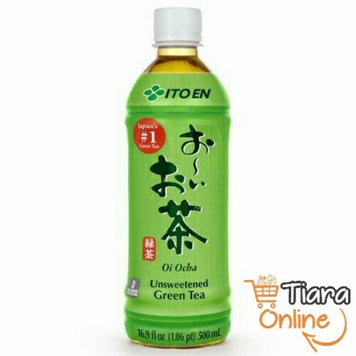 OI OCHA - GREEN TEA UNSWEETENED : 500 ML 