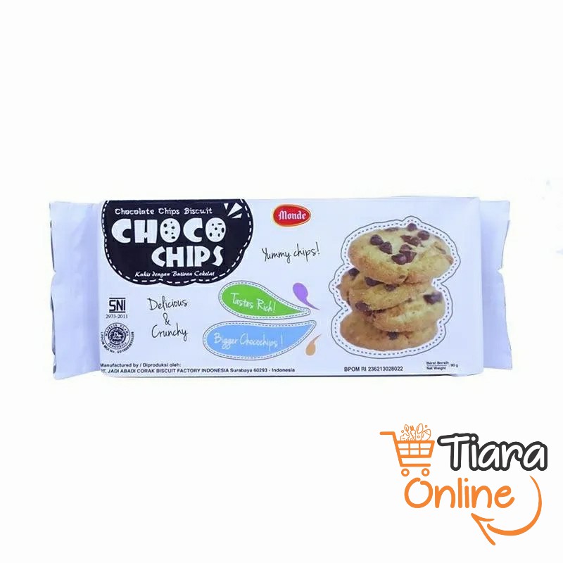 MONDE - CHOCO CHIPS : 95 GR 