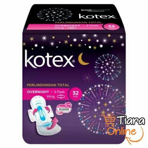 KOTEX - OVERNIGHT GUARDWING 32 CM : 9'S 