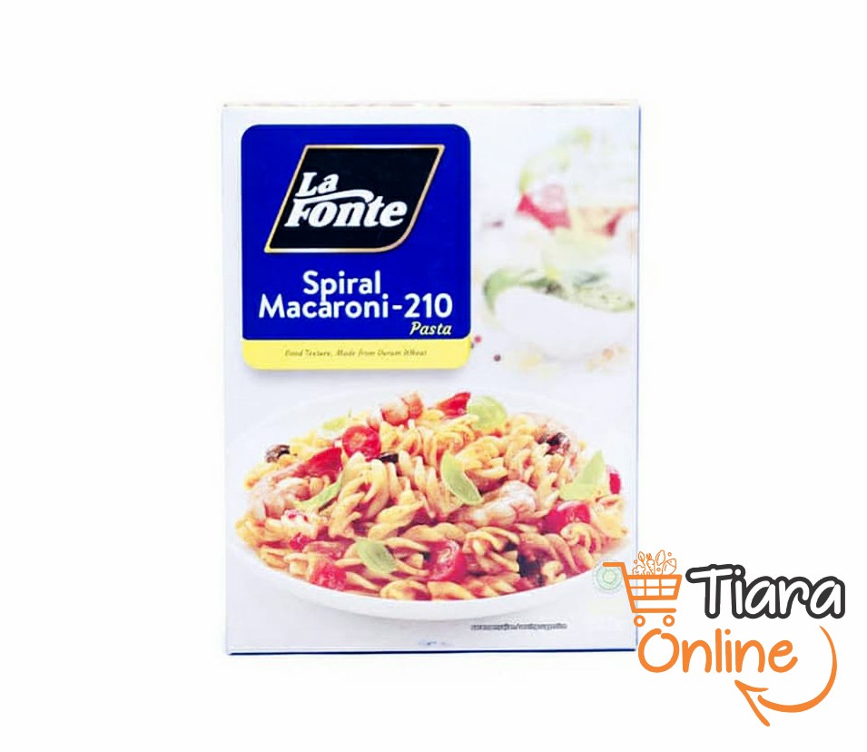 LA FONTE - MACARONI SPIRAL 210 : 225 GR 