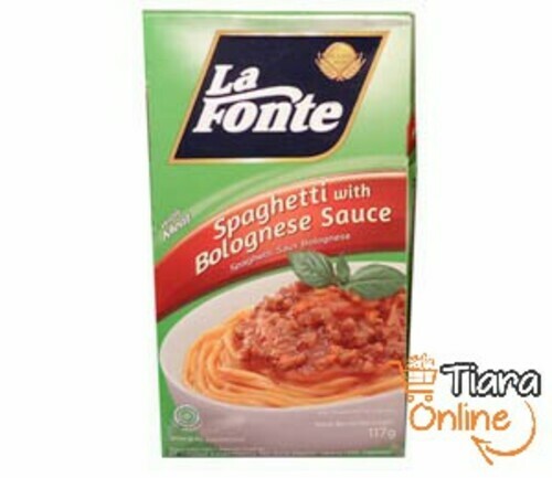 LA FONTE - SPAGHETTI SAUS BOLOGNESE : 117 GR 