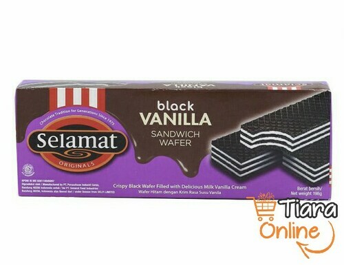 SELAMAT - WAFER BLACK VANILLA : 198 GR 