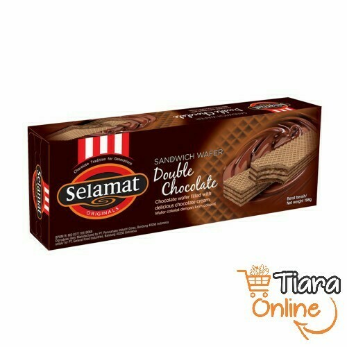 SELAMAT - WAFER DOUBLE CHOCO : 198 GR 