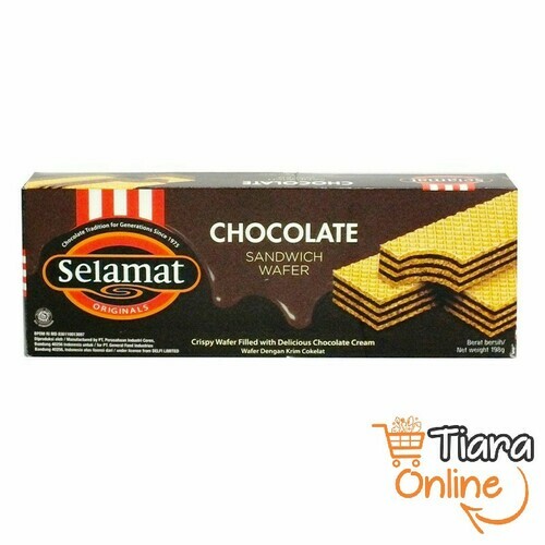 SELAMAT - WAFER CHOCO CREAM : 198 GR 