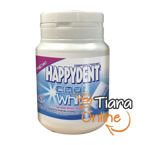 HAPPYDENT - COOL WHITE BOTOL : 52.8 GR