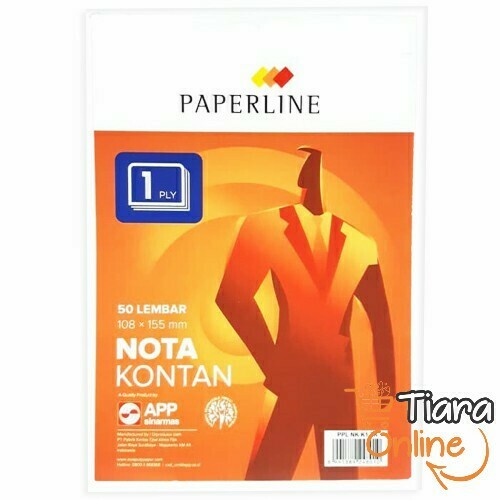 NOTA KONTAN PAPERLINE - HVS 1 PLY KECIL : 50 LBR 