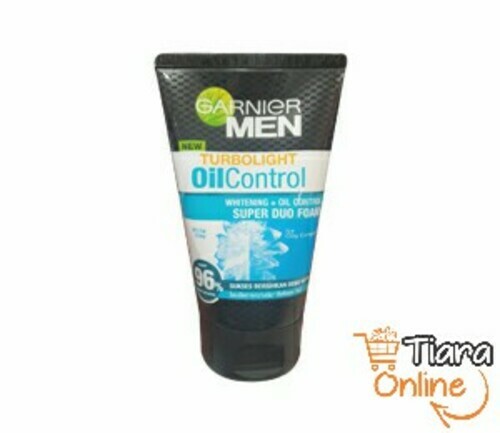 GARNIER - MEN DUO FOAM TURBO LIGHT WHITE OIL CONTROL : 100 ML 