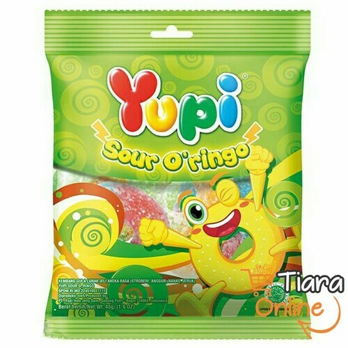 YUPI SOUR O'RINGO : 45 GR