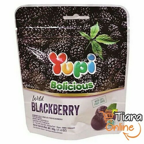 YUPI - BOLICIOUS WILD BLACKBERRY : 40 GR 