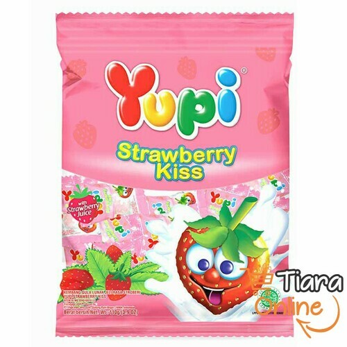 YUPI STRAWBERRY KISS : 110 GR