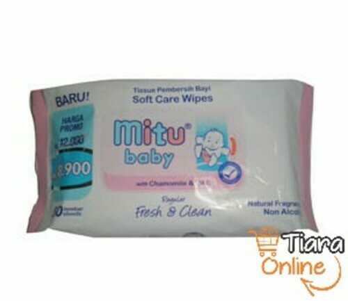 MITU - BABY WIPES FRESH & CLEAN  BLOOMING CHERRY : 40'S 