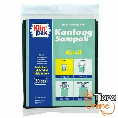 KLIN PAK - KANTONG SAMPAH : KECIL 30'S