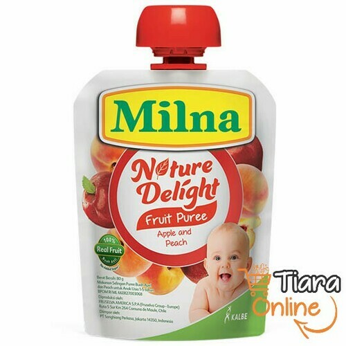 MILNA - NATURAL DELIGHT APPLE & PEACH : 80 GR 