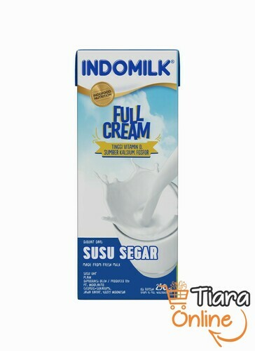 INDOMILK - UHT FULL CREAM : 250 ML 