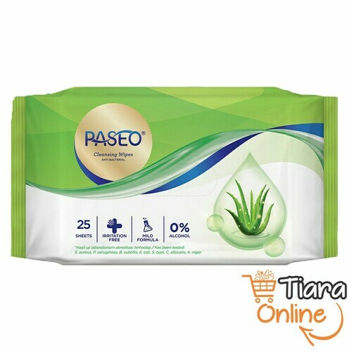 PASEO - ANTI BACTERIAL WIPES : 25'S 