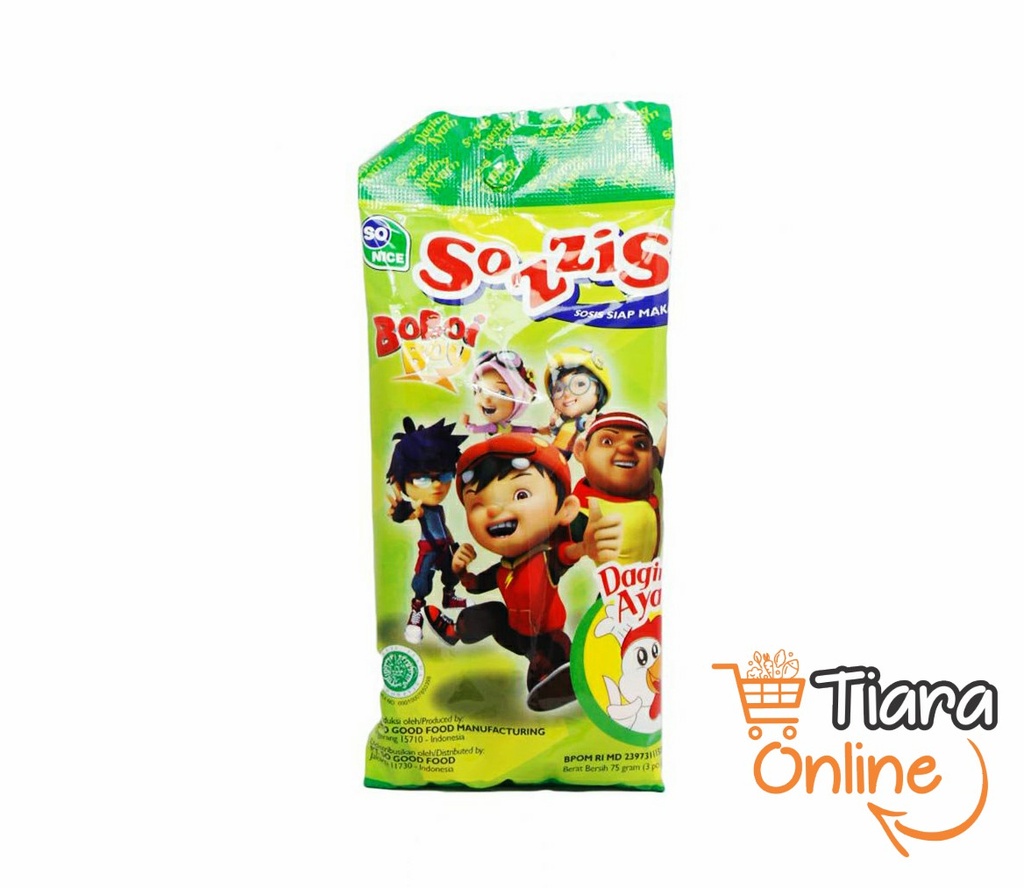 SOZZIS - BOBOBOI AYAM 3 PCS : 3X25GR 