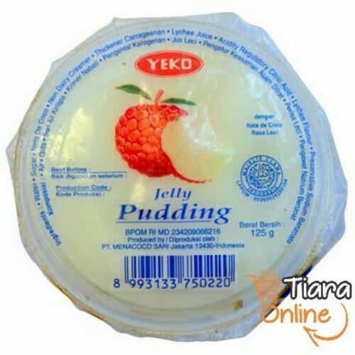 YEKO JELLY PUDDING LYCHEE : 125 GR 