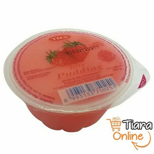 YEKO JELLY PUDDING STRAWBERRY : 125 GR