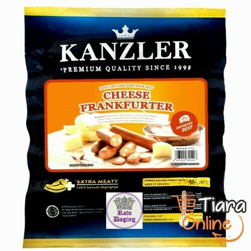 KANZLER CHEESE BEEF FRANKFURTER : 360 GR 