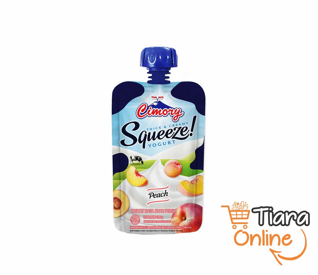 CIMORY YOGURT SQUEEZE PEACH : 120 GR