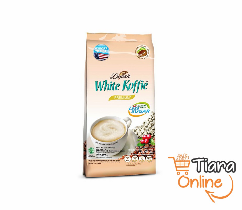 LUWAK - WHITE KOFFIE LESS SUGAR : 10X20GR 