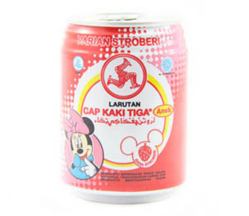 LARUTAN KAKI TIGA - ANAK STRAWBERRY : 250 ML 