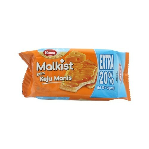 ROMA - MALKIST KRIM KEJU MANIS : 120 GR 