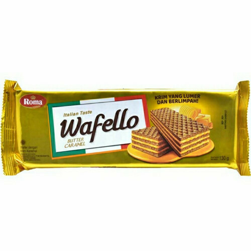 ROMA - WAFELLO BUTTER CARAMEL : 130 GR 