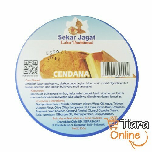 SEKAR JAGAT - BODY SCRUB CENDANA : 100 GR 