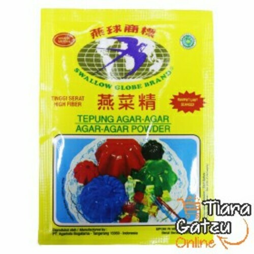 SWALLOW GLOBE - AGAR AGAR : 7 GR MERAH