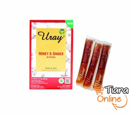 URAY - HONEY & GINGER IN STICKS BOX : 10X12 GR 