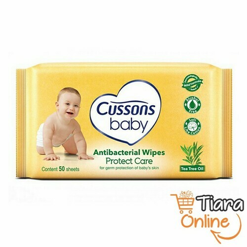 CUSSONS - BABY WIPES CARES & PROTECTS : 50'S 