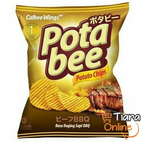 POTABEE - POTATO CHIPS BBQ : 68 GR 