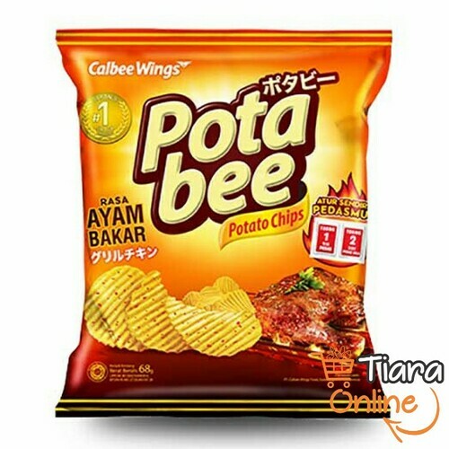 POTABEE - POTATO CHIPS AYAM BAKAR : 68 GR 