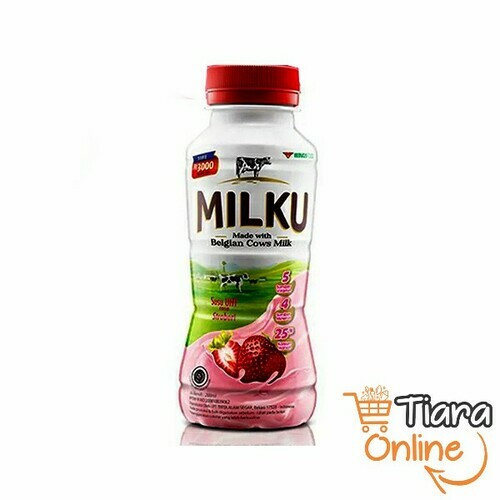 MILKU - UHT STROBERI : 200 ML 