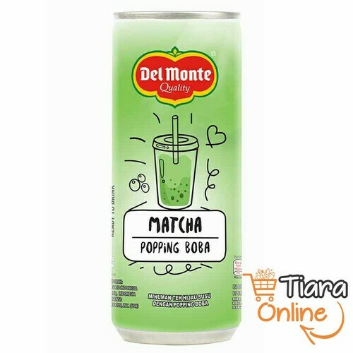 DEL MONTE MATCHA POPPING BOBA : 240 ML