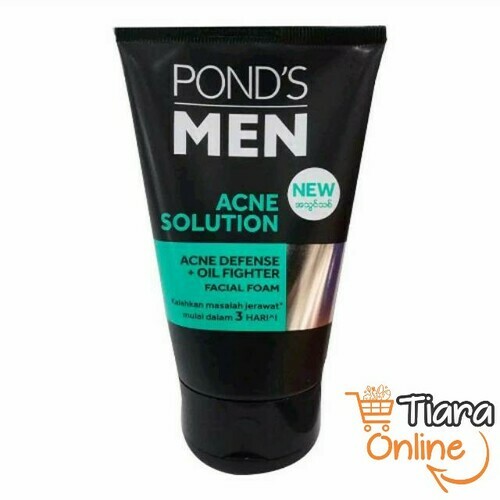 PONDS MEN FACIAL FOAM ACNE SOLUTION : 100 ML 