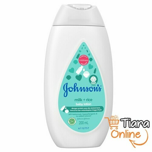 JOHNSONS MILK + RICE HAIR & BODY BABY LOTION : 200 ML 